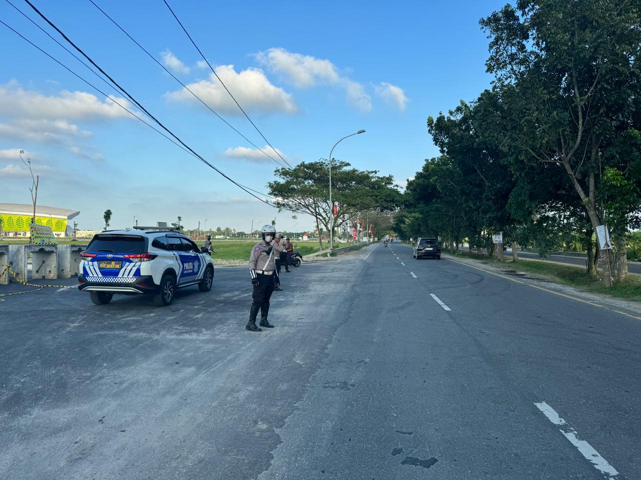 Sat Lantas Polresta Deli Serdang Patroli Di Rawan Balap Liar