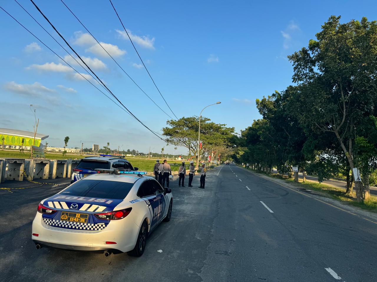 Sat Lantas Polresta Deli Serdang Patroli Di Rawan Balap Liar