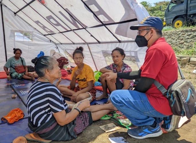 Jaringan Caritas Indonesia Terus Bergerak Membantu 9000 Pengungsi Akibat Erupsi Gunung Lewotobi