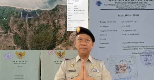 BPN Mabar Labuan Bajo dan Keluarga Niko Naput Diduga Kuat Merupakan Mafia Tanah.