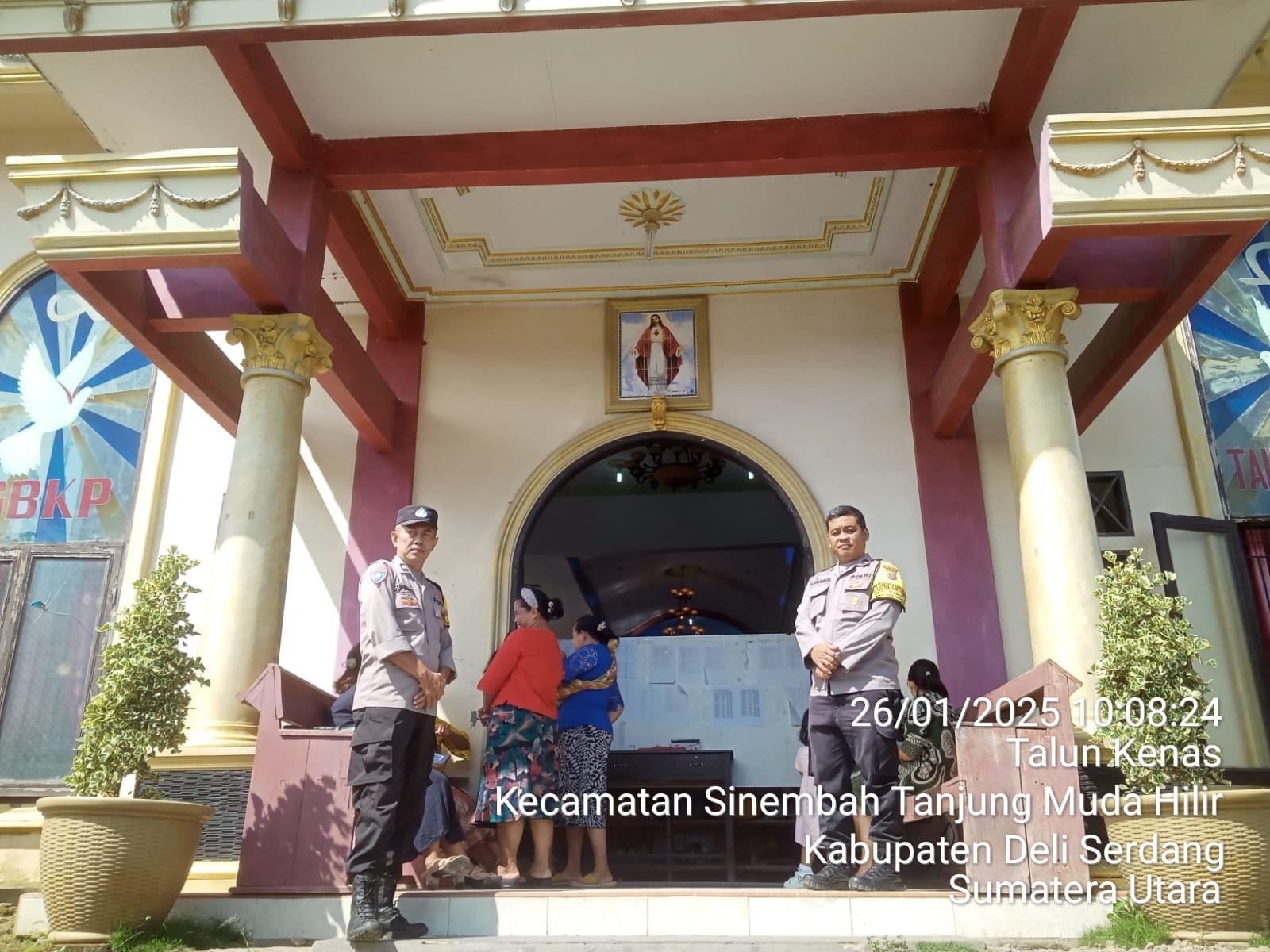 Polresta Deli Serdang Dan Polsek Jajaran Giat Pengamanan Ibadah Gereja