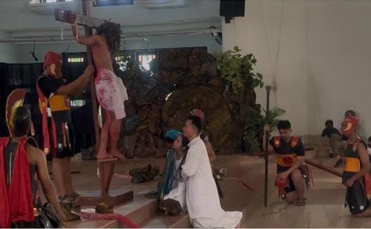 Seminari Santo Paulus Palembang Laksanakan Tablo Kisah Sengsara Yesus Wafat Di Kayu Salib