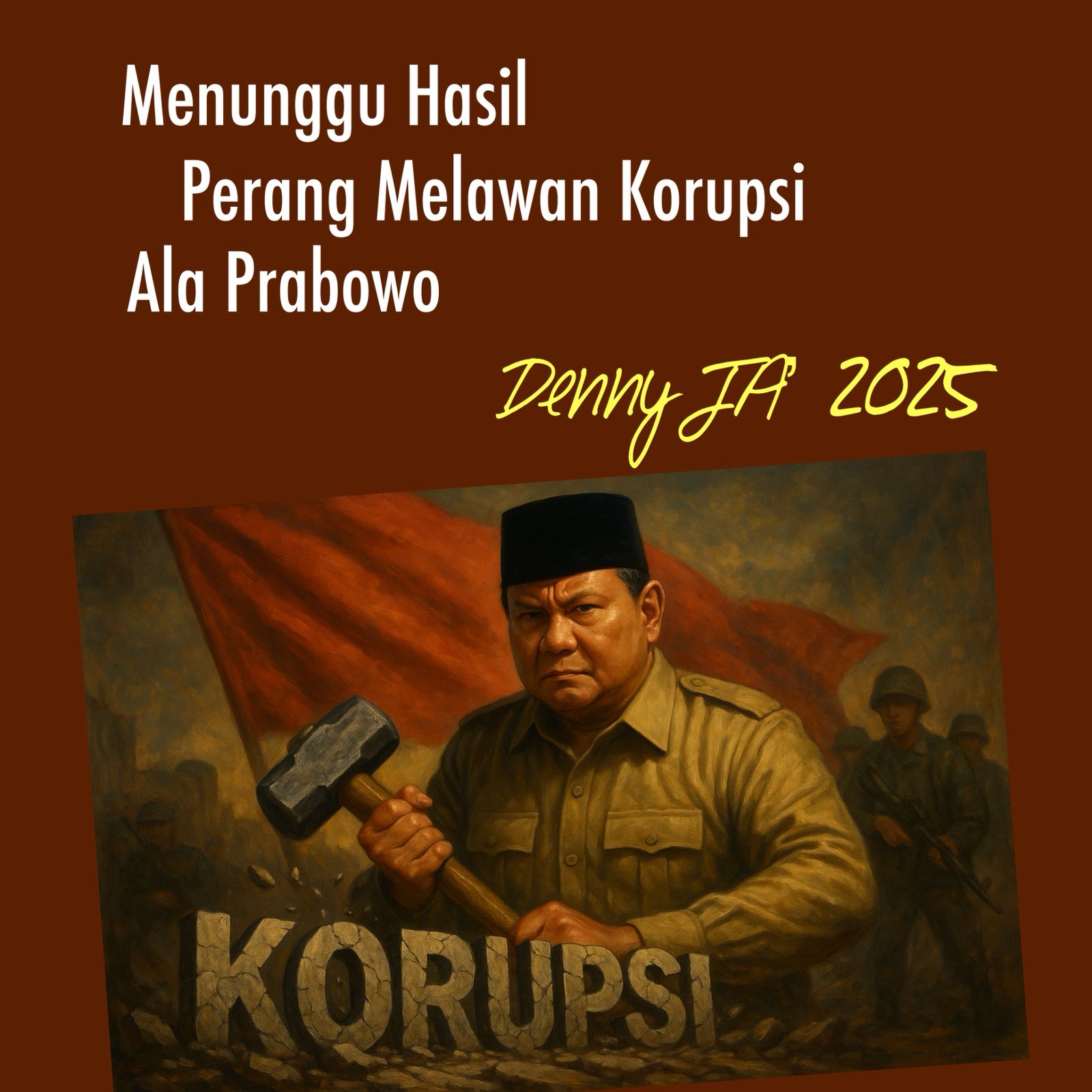 MENUNGGU HASIL  PERANG MELAWAN KORUPSI ALA PRABOWO