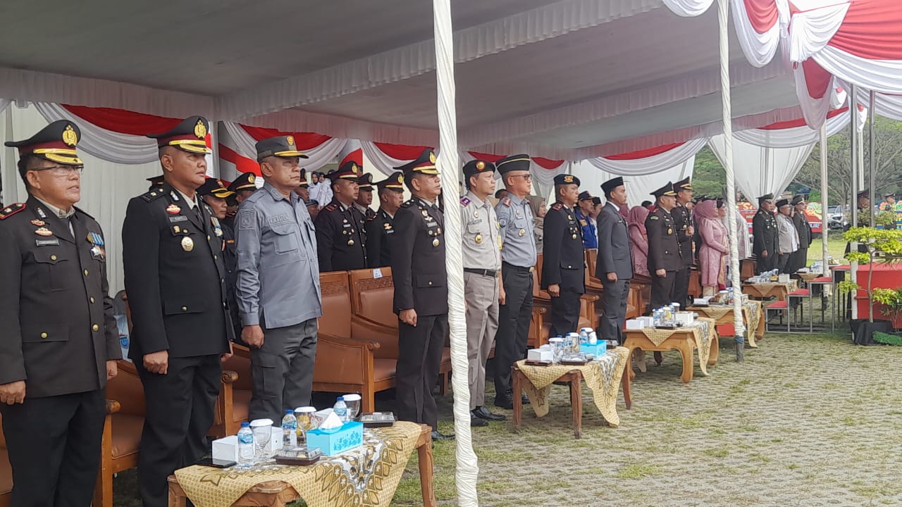 Hari Ulang Tahun(HUT) Bhyangkara ke-79 Tahun Bupati Ogan Ilir Menjadi Inspektur Upacara