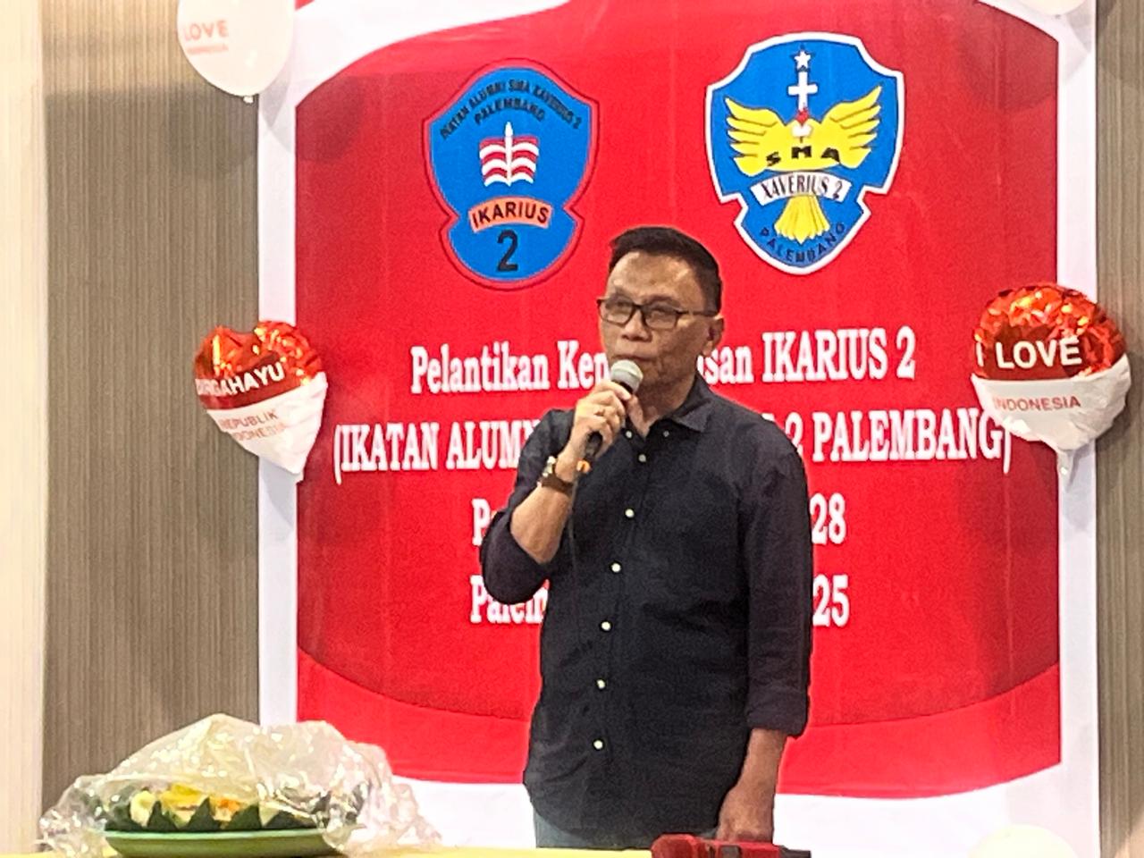 Nyimas Heni Resmi Jabat Sebagai Ketua IKARIUS 2 Palembang 