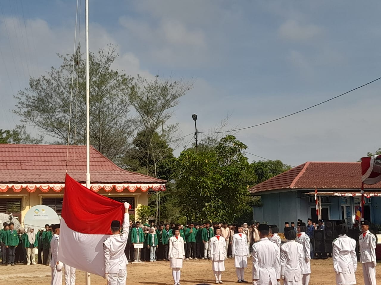 Upacara Hari Ulang Tahun(HUT) RI ke-80 Tahun Camat Rantau Panjang Ogan Ilir Menjadi Inspektur Upacara Upacara Hari Ulang Tahun(HUT) RI ke-80 Tahun Camat Rantau Panjang Ogan Ilir Menjadi Inspektur Upacara
