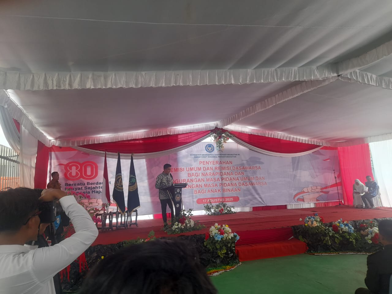 Hut RI ke 80 tahun Bupati Ogan Ilir kunjungan ke Lapas Tanjung Raja Penyerahan Remisi Buat Anak Binaan Hut RI ke 80 tahun Bupati Ogan Ilir kunjungan ke Lapas Tanjung Raja Penyerahan Remisi Buat Anak Binaan