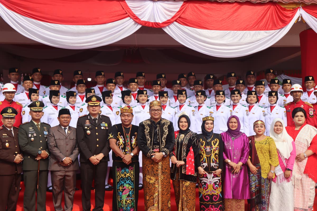 Polresta Deli Serdang Ikuti Upacara Dirgahayu Republik Indonesia ke-80