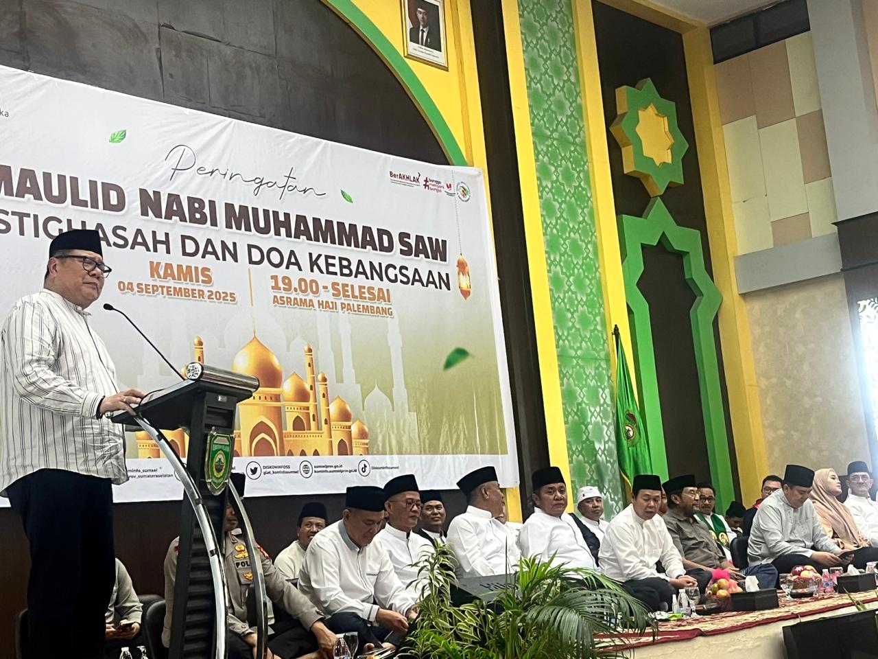 Herman Deru Hadiri Maulud Nabi Muhammad SAW, Istighasah, dan Doa Kebangsaan Lintas Agama