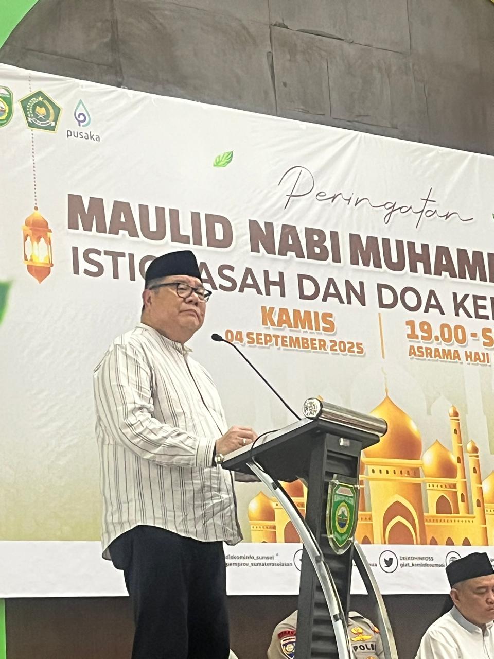 Herman Deru Hadiri Maulud Nabi Muhammad SAW, Istighasah, dan Doa Kebangsaan Lintas Agama