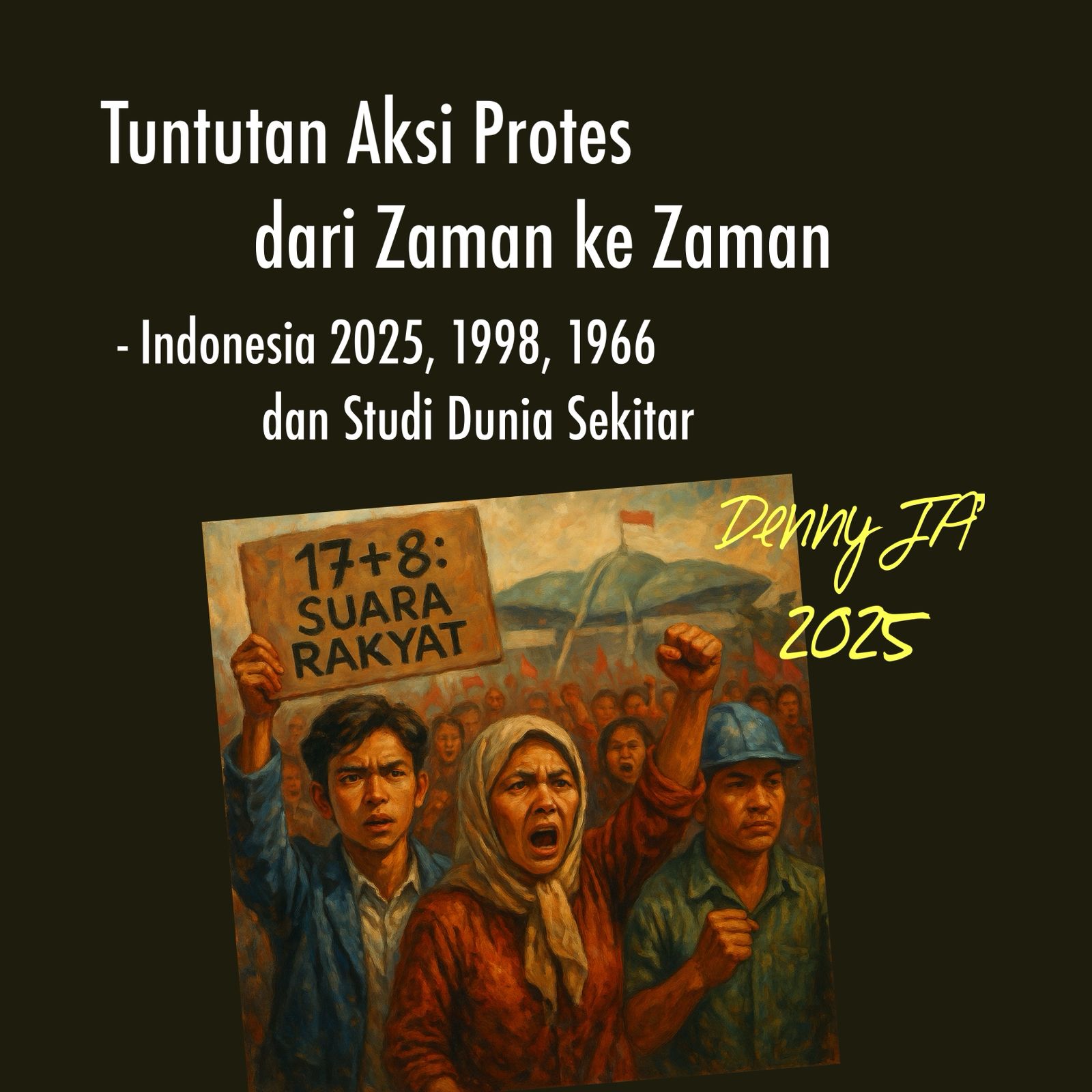 TUNTUTAN AKSI PROTES DARI ZAMAN KE ZAMAN - Indonesia 2025, 1998, 1966, dan Studi Dunia Sekitar