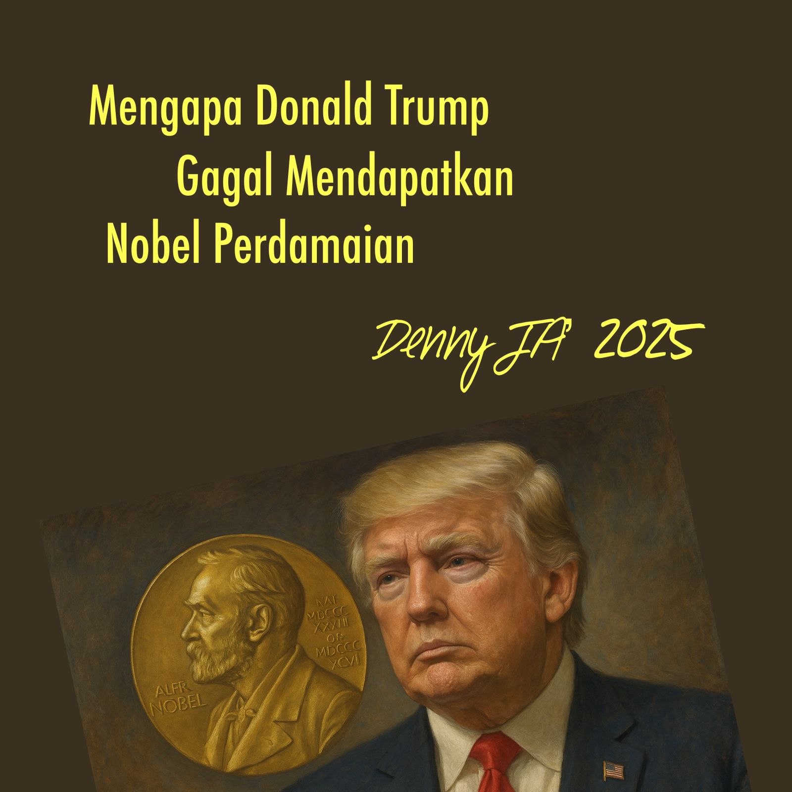 MENGAPA DONALD TRUMP GAGAL MENDAPATKAN NOBEL PERDAMAIAN