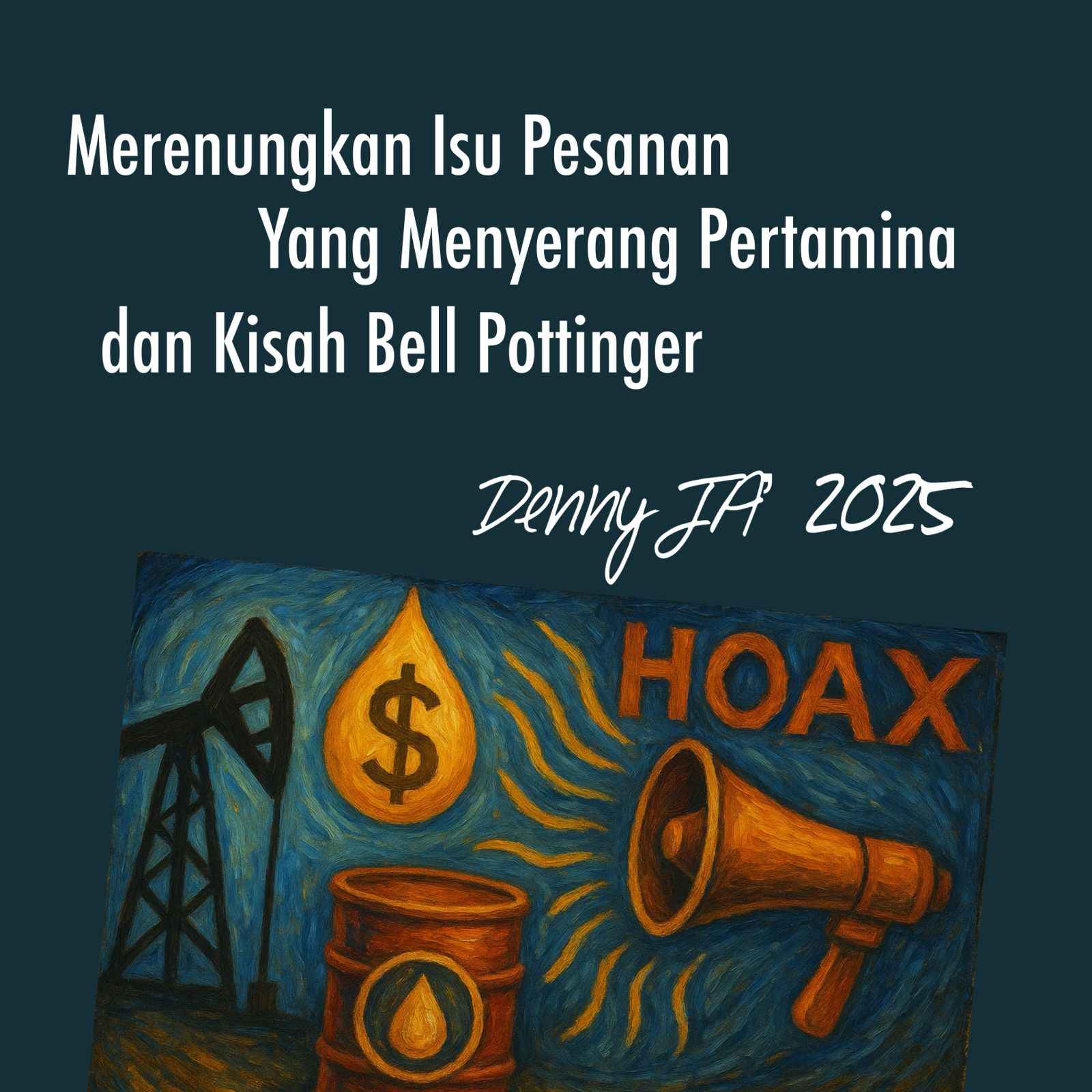 MERENUNGKAN ISU PESANAN YANG MENYERANG PERTAMINA DAN KISAH BELL POTTINGER MERENUNGKAN ISU PESANAN YANG MENYERANG PERTAMINA DAN KISAH BELL POTTINGER
