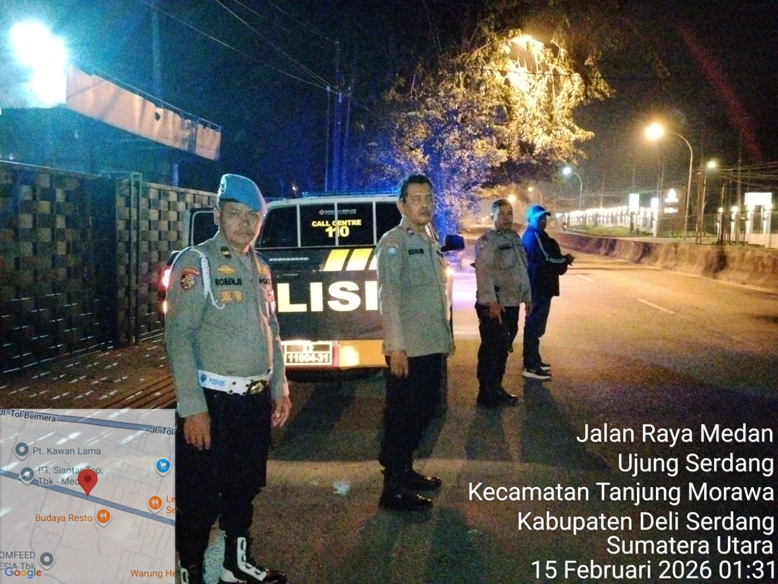 Antisipasi Gemot, Polsek Tanjung Patroli Blue Light