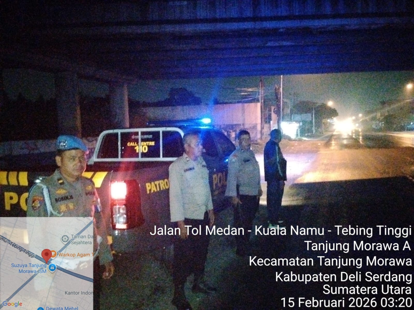 Antisipasi Gemot, Polsek Tanjung Patroli Blue Light