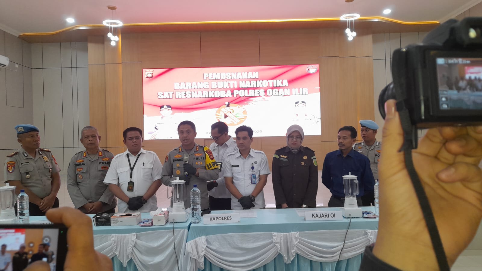 Polres Ogan Ilir Musnakan BB Narkoba 680 Gram Sabu-Sabu Dan 386 Butir Ektasi,