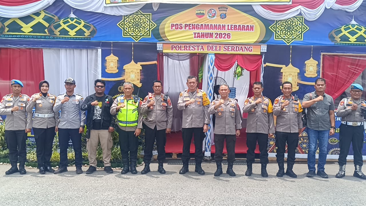 Pamatwil Polda Sumut Tinjau Kesiapan Pos Pam Ops Ketupat Toba 2026 di Polresta Deli Serdang