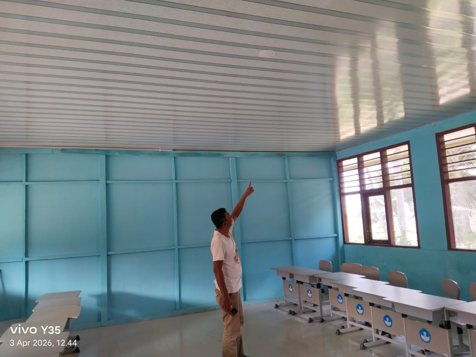 Renovasi SD Negeri 07 Sungai Rotan Rampung, Sempat Terjadi Insiden Plafon Ambruk