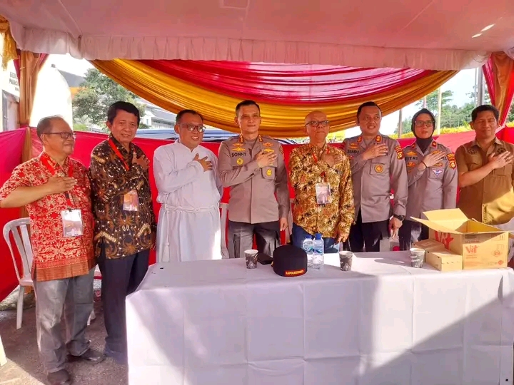 Pastikan Ibadah Jumat Agung Aman, Kapolrestabes Palembang Tinjau Langsung Gereja Santo Yoseph