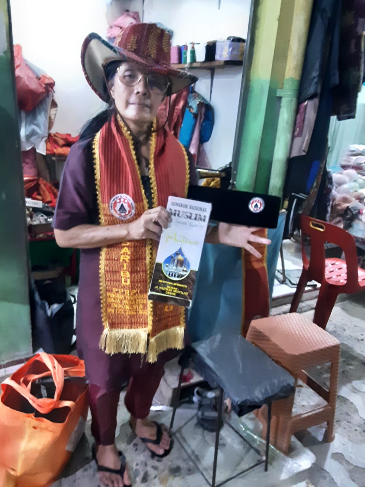 Stola Ulos PPRPI Kota Tebing Tinggi karya Rotua Wendeilyna Simarmata