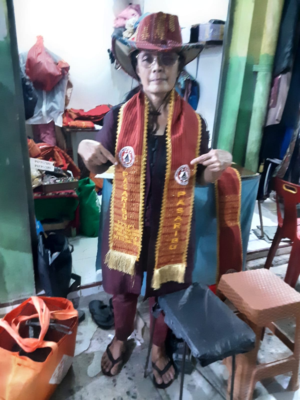 Stola Ulos PPRPI Kota Tebing Tinggi karya Rotua Wendeilyna Simarmata