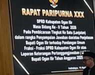 Wakil Bupati Ogan Ilir Hadir Di Rapat Paripurna XXX Masa Sidang Ke ll Tahun 2026 Pada Pembicaraan Tingkat Ke 1 Lanjutan 