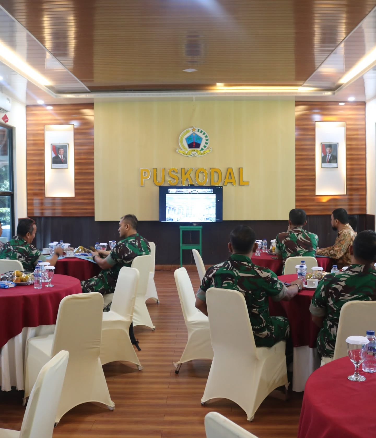 Percepat Pembangunan Desa, Kodim 0203/Langkat Ikuti Rakornis TMMD ke - 128 TA 2026 secara Virtual