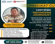 Pelatihan Sertifikat Indonesia Journalis Batch 14
