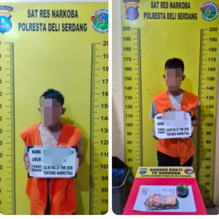 Satres Narkoba Polresta Deli Serdang Tangkap 2 Pengedar Sabu