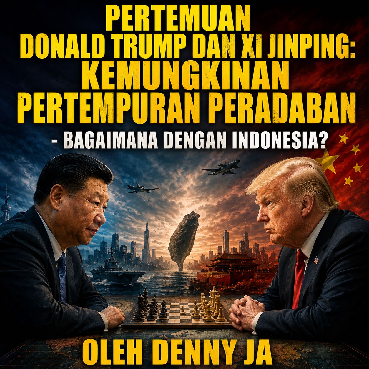 PERTEMUAN DONALD TRUMP DAN XI JINPING: KEMUNGKINAN PERTEMPURAN PERADABAN - Bagaimana dengan Indonesia?