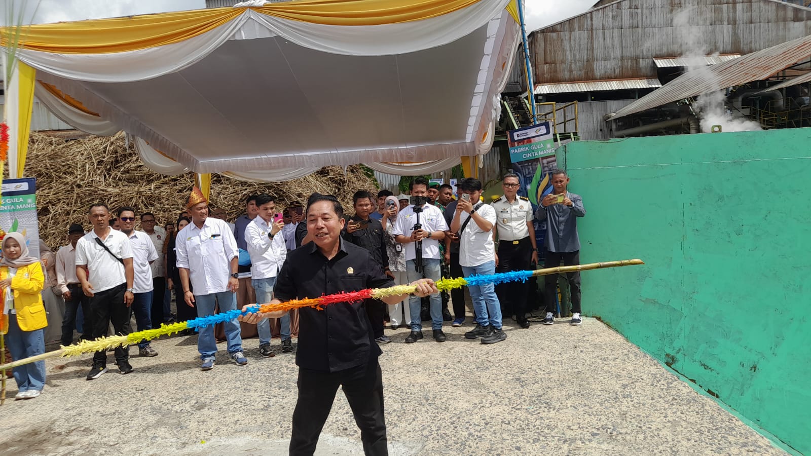 DPRD Ogan ilir Hadir Di Pabrik PG Cinta Manis Buka Giling 2026, Sinergi Produksi Unggul Dan Rendemel.