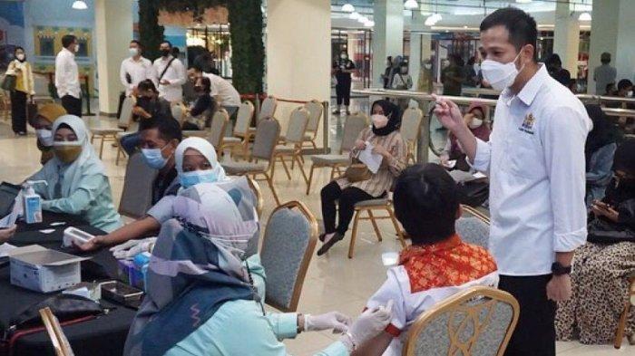 Kadin Palembang Bersama Dinkes Mengadakan Vaksin Booster di Mall PS