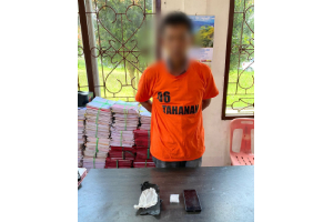 Polres Simalungun Ciduk Bandar Narkoba Lari Keladang Sawit, Sabu 15,23 gram ditemukan