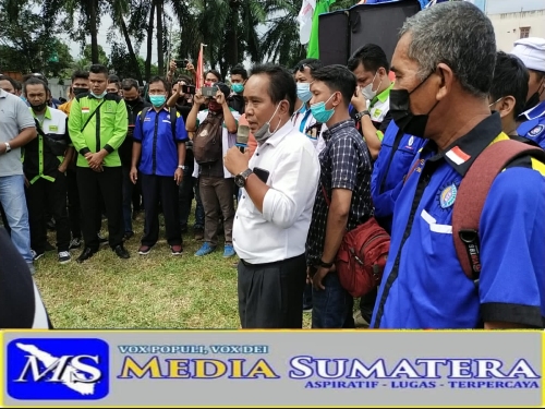 Dengan Humanis, Polresta Deli Serdang Sukses Amankan Aksi Unjuk Rasa Serikat Buruh