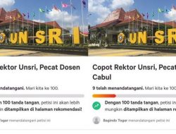 Petisi Copot Rektor UNSRI Beredar, Buntut Kasus Dosen Lakukan Pelecehan Ke Mahasiswi