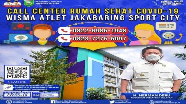 RSMH Palembang Rawat 17 Pasien Covid-19, di Rumah Sehat Jakabaring Bertambah Jadi 5 Orang