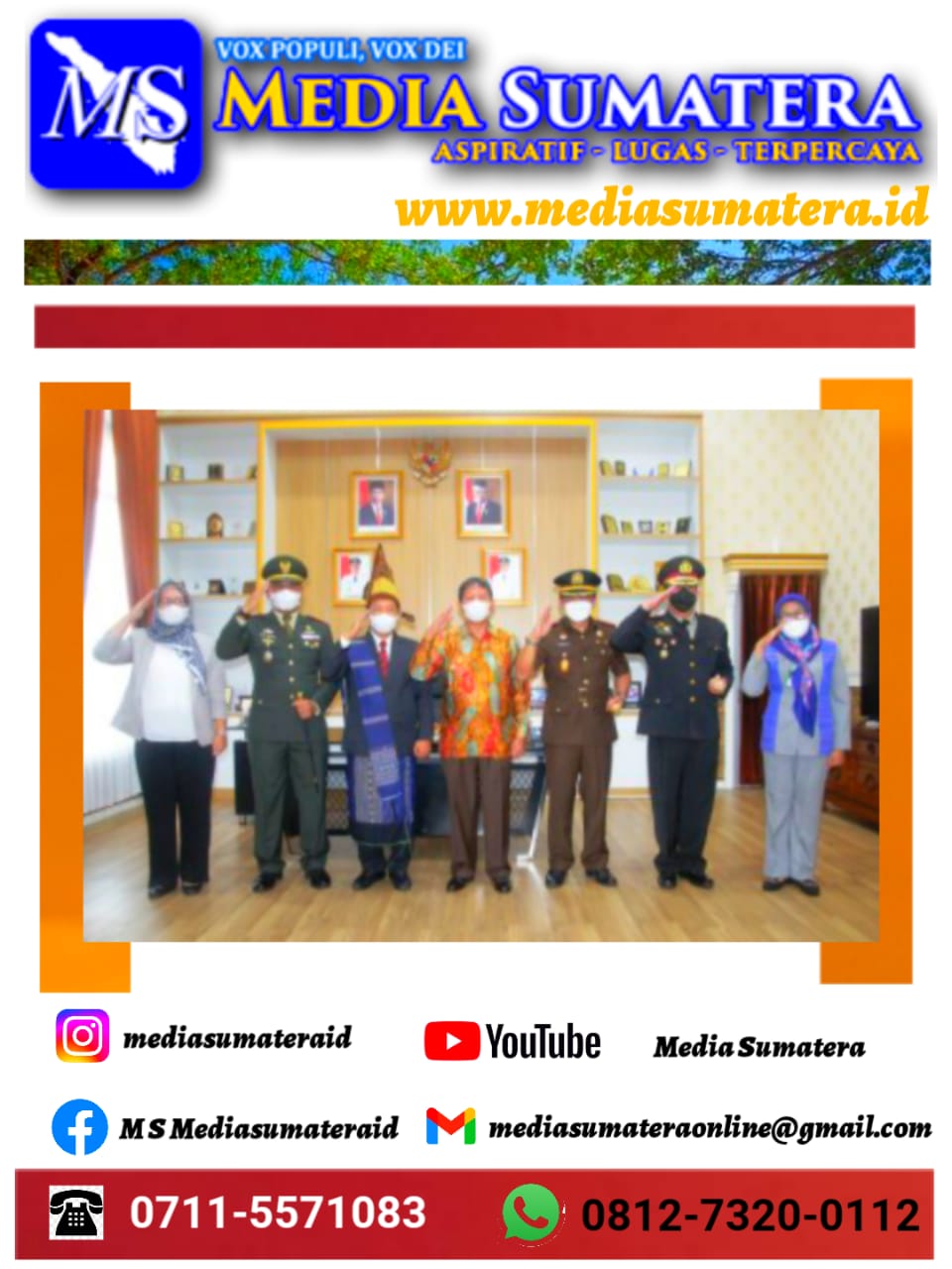 Wakil Walikota Pematangsiantar Ikuti Upacara Hari Lahir Pancasila Secara Virtual Dari Istana Kepresidenan Bogor Dipimpin Langsung Oleh Presiden Republik Indonesia Ir. H. Joko Widodo