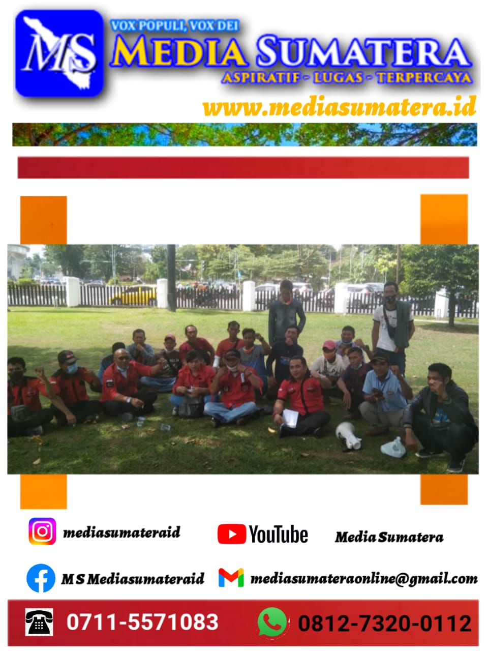 Puluhan Karyawan PT. Gading Cempaka Graha OKI Geruduk DPRD Provinsi Sumsel Di Pimpin Langsung Oleh DPW FBI Sumsel