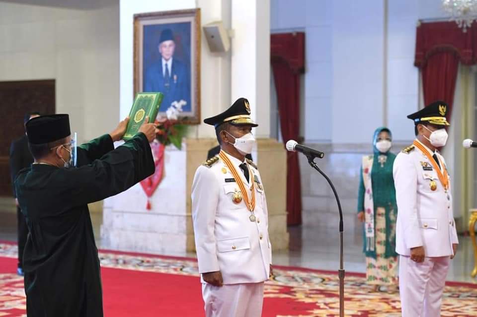 Presiden RI Joko Widodo Lantik Gubernur dan Wakil Gubernur Sulawesi Tengah Masa Jabatan 2021-2024