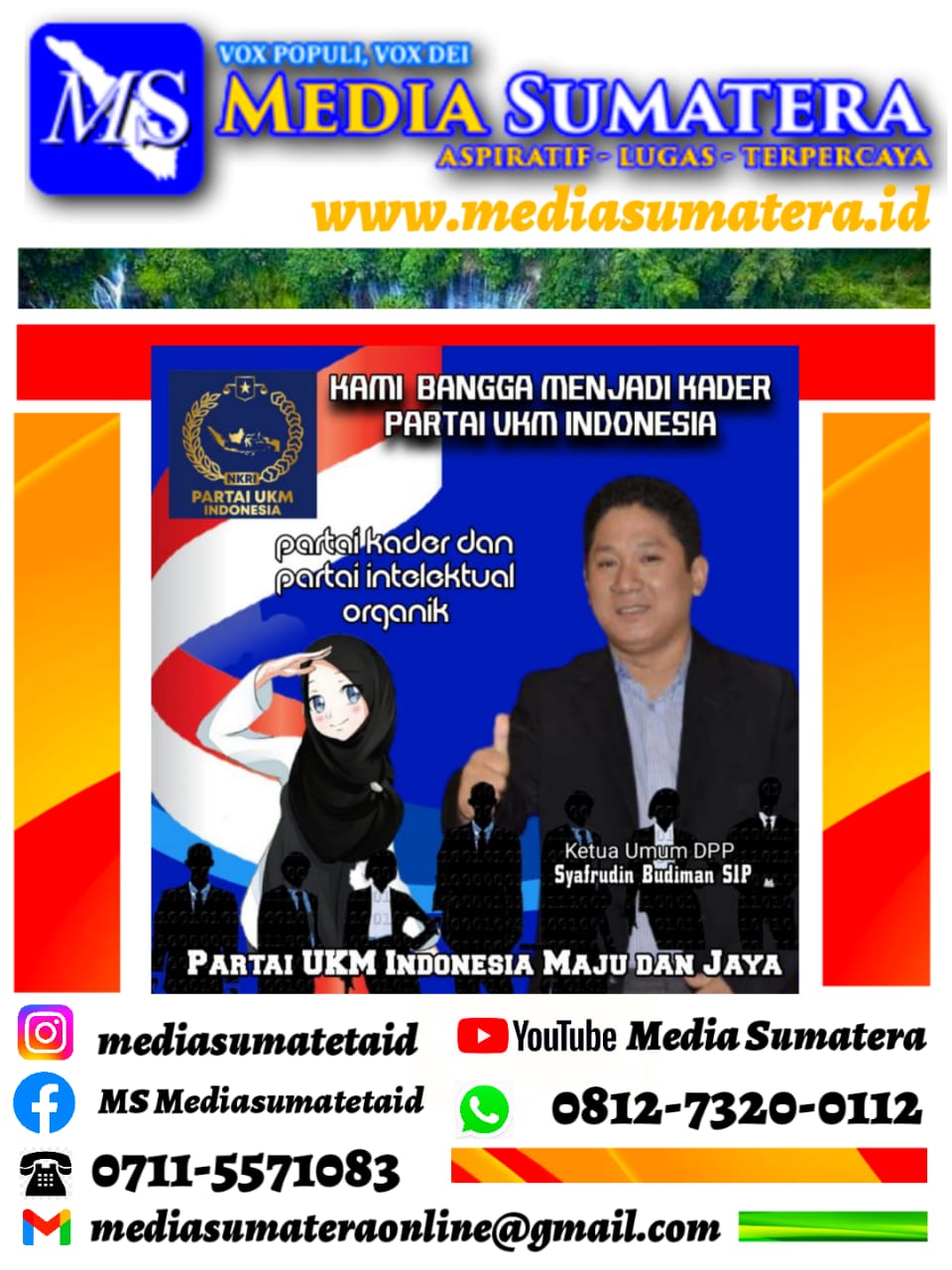 Syafrudin Budiman SIP., Ketua Umum Dewan Pimpinan Pusat Partai UKM Indonesia “Landasan Perjuangan Partai UKM Indonesia” Syafrudin Budiman SIP., Ketua Umum Dewan Pimpinan Pusat Partai UKM Indonesia “Landasan Perjuangan Partai UKM Indonesia”