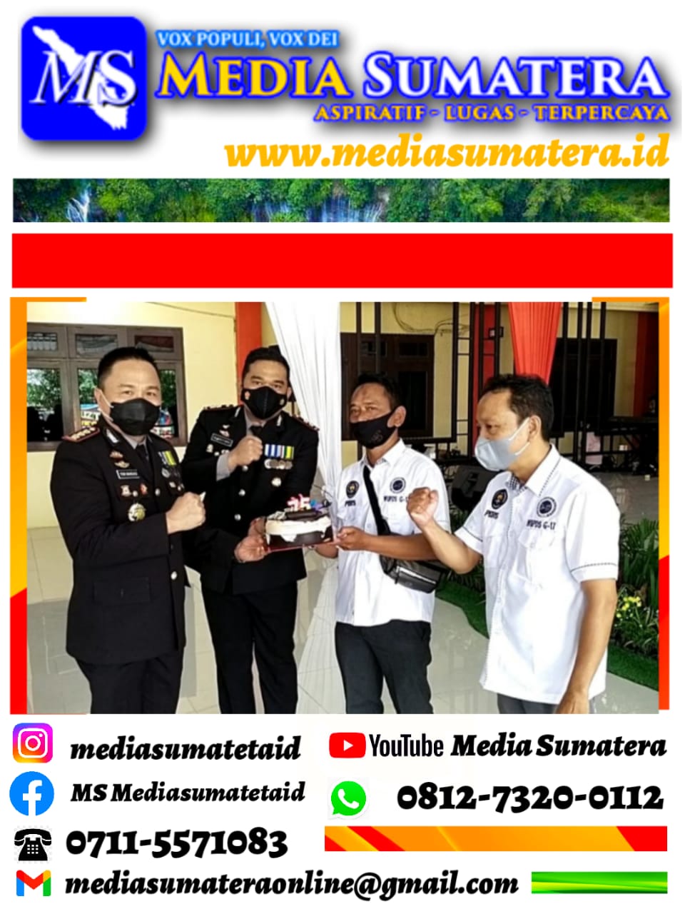 HUT Bhayangkara ke 75 Tahun WUPDS G-17 Kasih Kejutan Kepada Kapolresta Deli Serdang