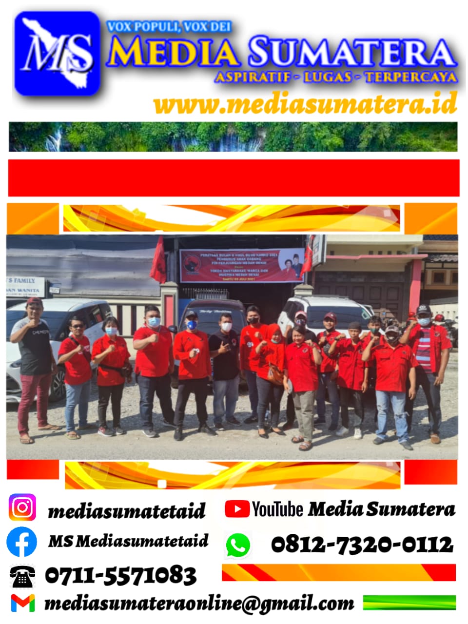 Momentum Haul Bung Karno 2021, PAC PDI Perjuangan Medan Denai Adakan Giat Gotong Royong Massal (Gomas) Ajak Masyarakat Warisi Spiritnya