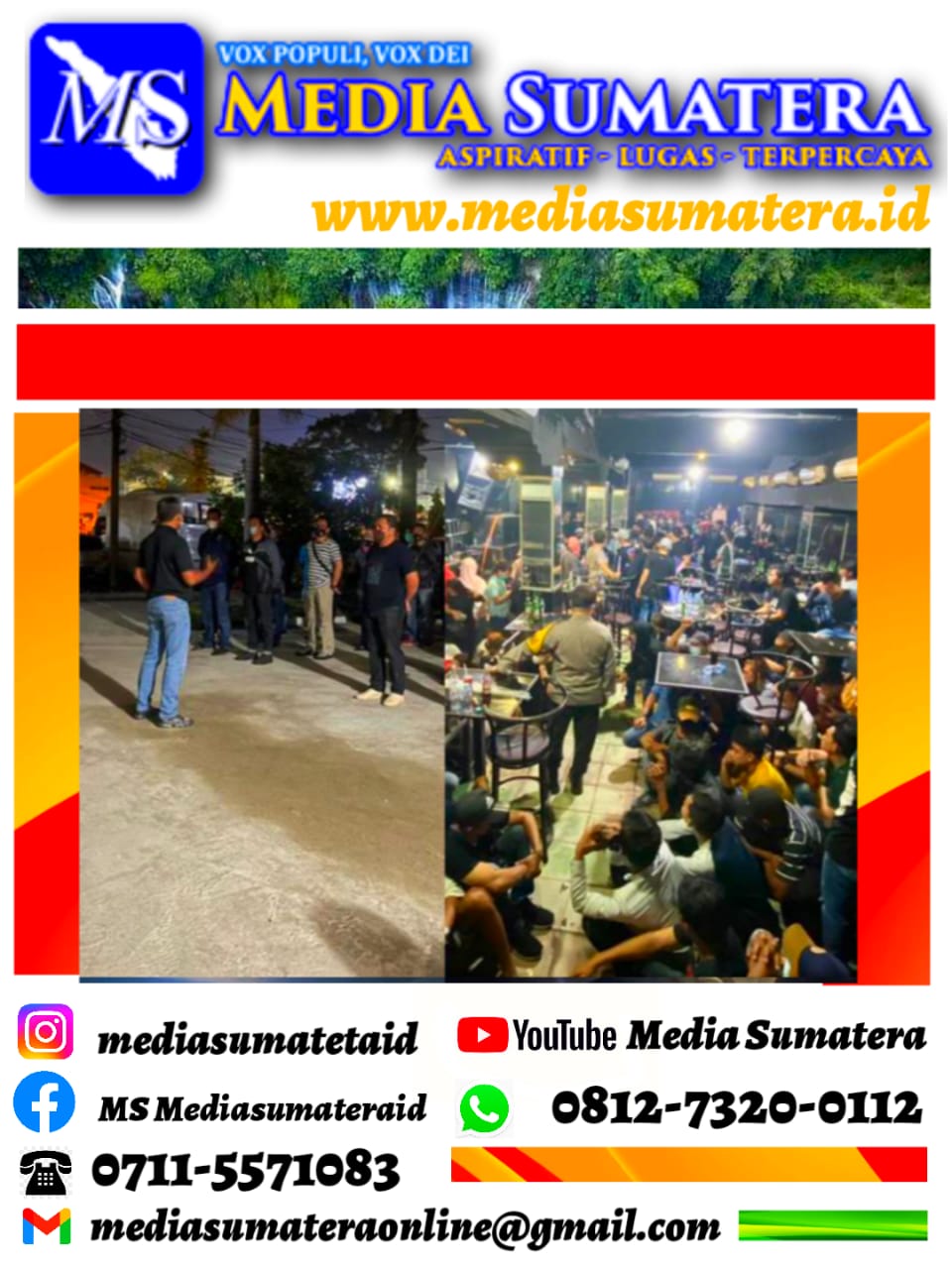 Polda Sumsel Terus Perangi Narkoba, Dit Resnarkoba Polda Sumsel Lakukan Razia Ditempat Hiburan Malam