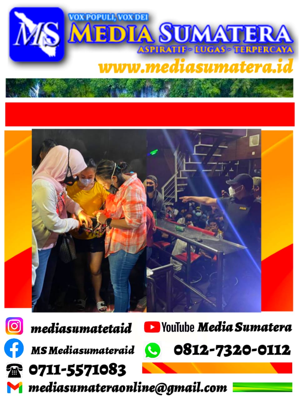 Polda Sumsel Terus Perangi Narkoba, Dit Resnarkoba Polda Sumsel Lakukan Razia Ditempat Hiburan Malam