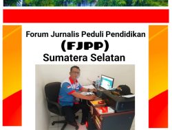 Ketua Forum Jurnalis Peduli Pendidikan (FJPP) Sumsel  : Terima Kasih Polri Berantas Narkoba Sikat Habis Narkoba sampai Ke Akarnya