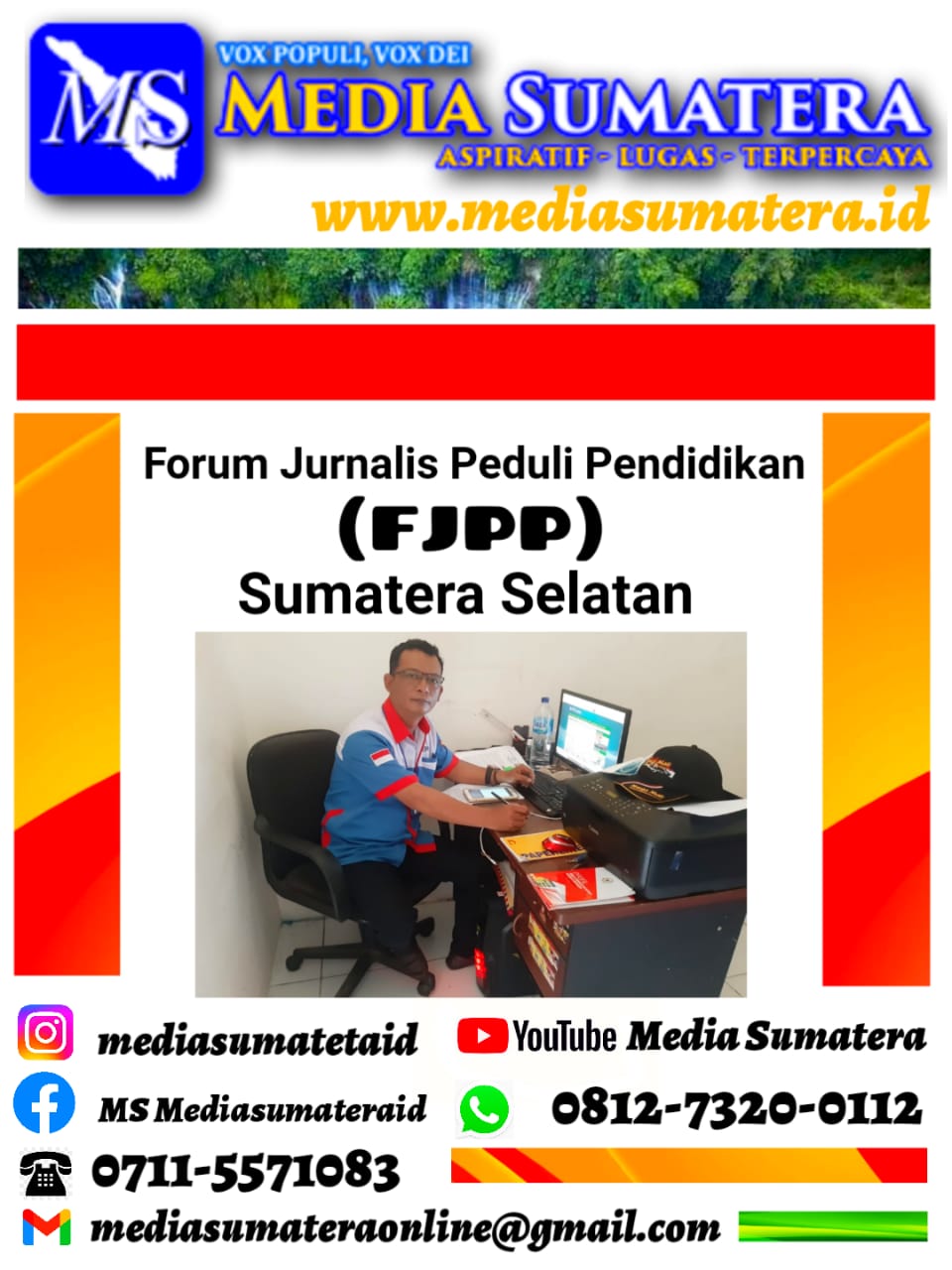 Ketua Forum Jurnalis Peduli Pendidikan (FJPP) Sumsel  : Terima Kasih Polri Berantas Narkoba Sikat Habis Narkoba sampai Ke Akarnya