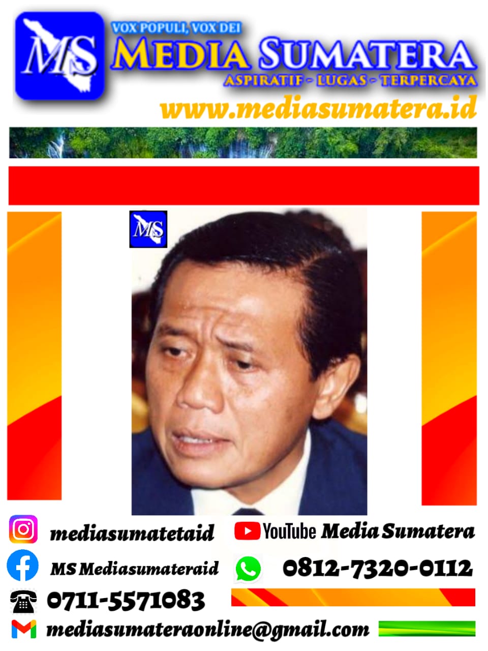Breaking News : Harmoko, Menteri Penerangan Era Orde Baru Meninggal Dunia