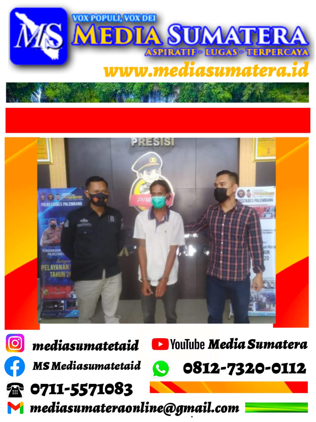 Satreskrim Polrestabes Palembang Tangkap Pelaku Penusukan Terhadap Desi Indah Puspita Sari