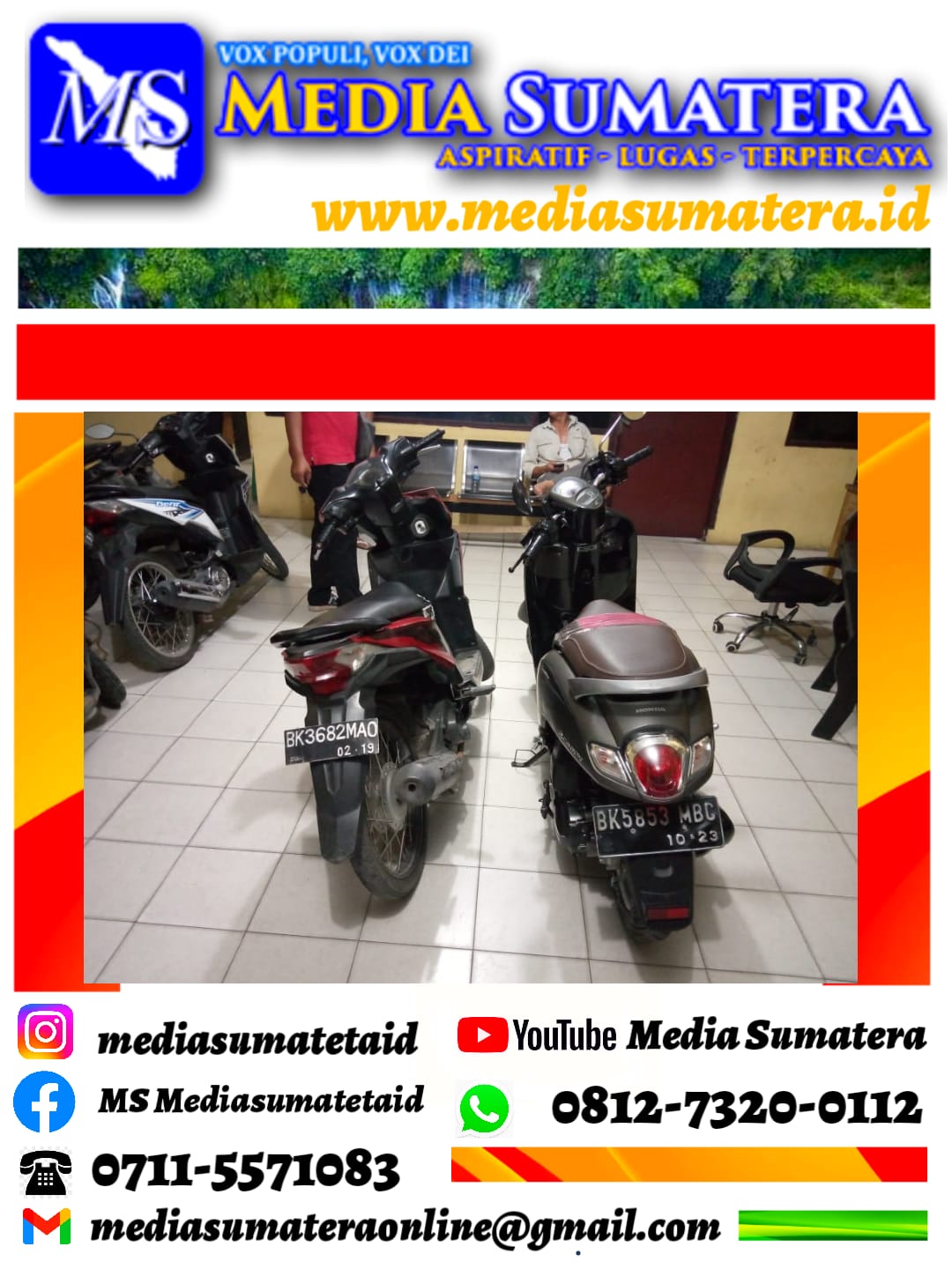 Unit Reskrim Polsek Tanjung Morawa Ringkus 2 Pelaku Curi Uang Rp 75 Juta Milik SPBU