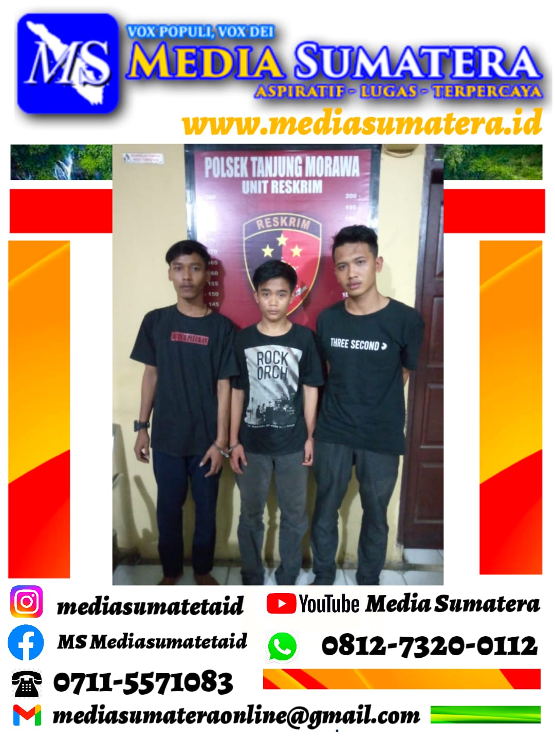 Unit Reskrim Polsek Tanjung Morawa Ringkus 2 Pelaku Curi Uang Rp 75 Juta Milik SPBU